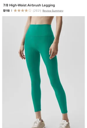 Alo Yoga 7/8 High-Waist Airbrush Legging - Sz Small thumbnail 7