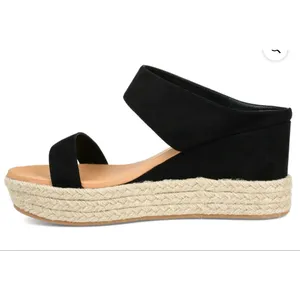 Journee NEW Alissa Wedge Heel Espadrille Sandals 12 $90 thumbnail 3
