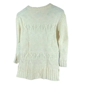 American‎ Eagle Sweater Women's XS Cream Cable Knit Chunky Polyester Oversized thumbnail 5