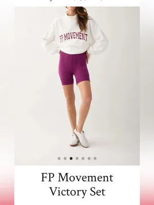 Free People FP Movement Berry Rib-Hem Bike Shorts thumbnail 3