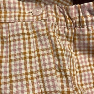 New Aerie Pleated Mini Skirt Pink‎ Brown Gingham Plaid Size XS $49.95 Preppy thumbnail 8