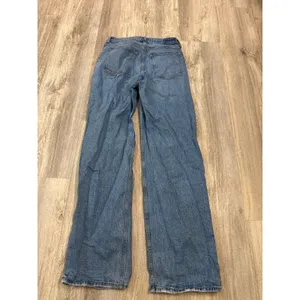 Abercrombie & Fitch Curve Love 90s Relaxed High Rise Distressed Jeans US 10 Tall thumbnail 3