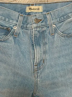 Madewell Perfect Vintage Jeans 25 Light Wash Distressed High Rise thumbnail 3