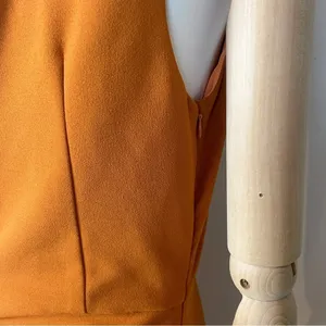 Elliatt Rory One Shoulder Ruched Drawstring Summer Cocktail Party Dress Amber thumbnail 6