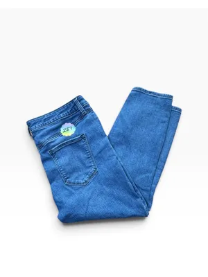Women's Talbots Flawless High-Waist Cropped Jeans Blue Size 8P thumbnail 4