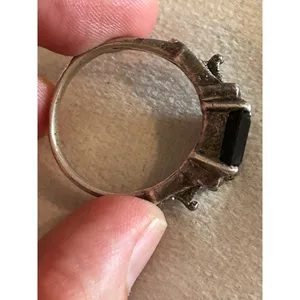 925 sterling silver ring size 10 missing small stones scrap thumbnail 7