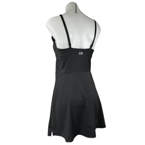 Calvin Klein Performance Black Sleeveless Stretch Activewear Mini A-line Dress M thumbnail 2