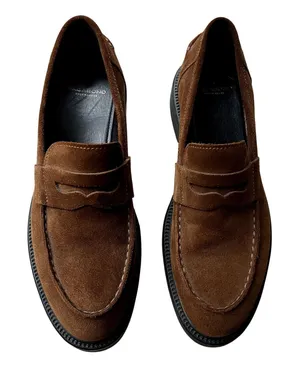 Vagabond Alex Loafers size 39 suede brown black thumbnail 1