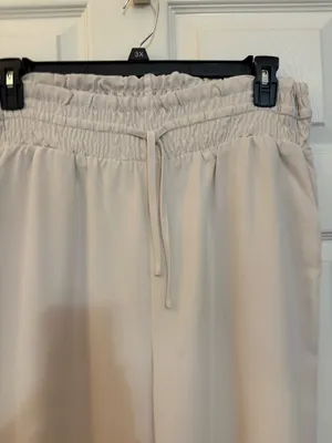 NWOT unbranded, cream color lined pants thumbnail 3