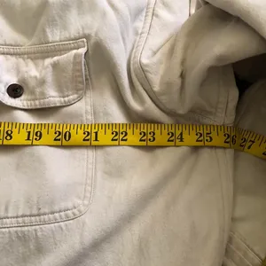 Redhead Chunky plaid fleece lined beige tan cream vintage bomber shacket jacket shirt flannel long sleeve thumbnail 5