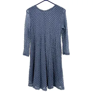 Lilka size Small blue polka‎ dot long sleeve dress lined thumbnail 2