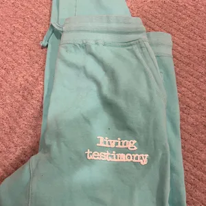 Beauty for ashes living testimony womens Aqua Joggers thumbnail 3