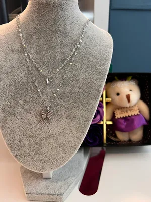 925 silver Plated Butterfly Necklace thumbnail 3