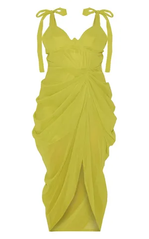 Pretty Little Thing plus underwire draped midi dress size 24 thumbnail 7