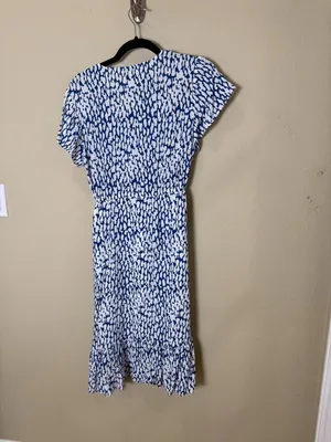 Rails Kiki Abstract Blue Leopard Print Dress Size Medium thumbnail 7