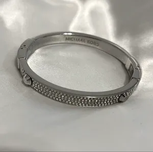 Michael Kors NWOT Silver-Tone Astor Stud Bracelet thumbnail 3