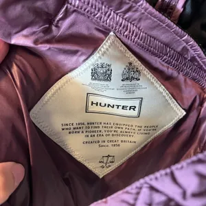 Hunter Original Women's Quilted Jacket Plum Purple Gold Zip Puffer Coat Medium thumbnail 6