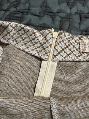 Altar’d State plaid skort size large tan blue accents preppy thumbnail 8