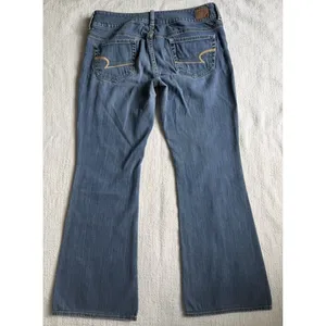 Y2K‎ American Eagle Womens Jeans Size 6 Short Artist Stretch Flare Low Rise thumbnail 7