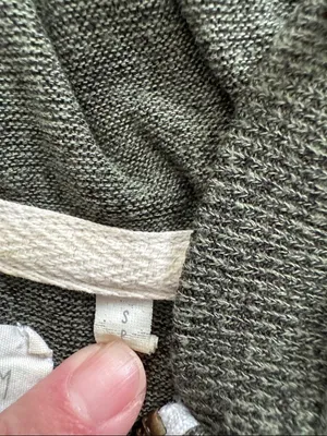 Out From Under Women's Olive Green Hooded Zip Sweater thumbnail 4