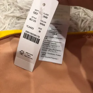 J‎ Crew Curved Waist Cheeky Bikini Bottom Yellow Size Medium thumbnail 5
