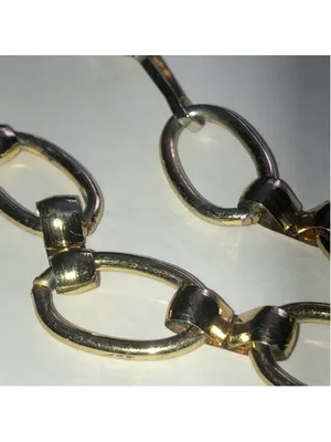 Gold Tone Vintage Rectangular Chain Link Boho Retro Belt thumbnail 8