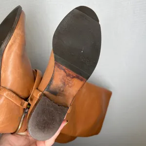 Emme Uno Vero Cuoio Italian Cognac Brown Leather Equestrian Riding Boots Women 8 thumbnail 4