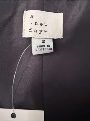 A New Day Black Tailored Button-Front Vest Size S NWT thumbnail 6