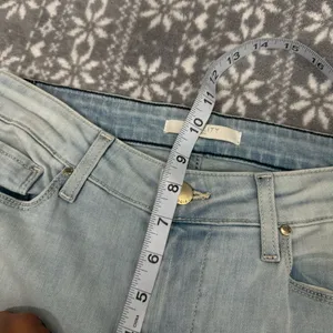 NWT Fidelity Coco Wide Leg Jeans Raw Hem Clearwater Blue‎ Size 26 Clean Girl thumbnail 11