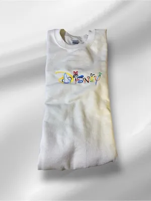 Disney Spell Out Character Embroidered Logo Sweatshirt NWOT thumbnail 2
