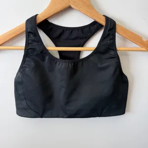 Nike DRI-FIT Sports Bra Black Racerback Athletic Workout Top‎ Womens Small S thumbnail 2