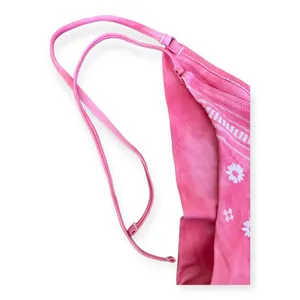 Aerie Womens pink embroidered tie side bikini bottoms thumbnail 3