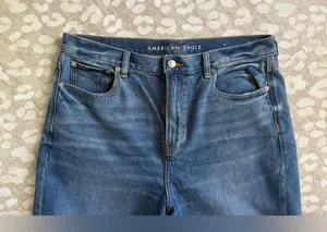 American Eagle Outfitters High Rise Blue Jeans thumbnail 3