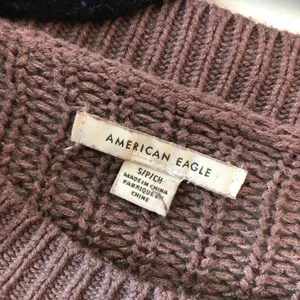American Eagle Women's Sweater Knitted Long Sleeve Crew Neck Pullover Purple S thumbnail 4