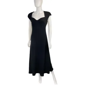 Jones New York Dress Black Polyester Midi Evening Career Work Party‎ Cocktail thumbnail 4