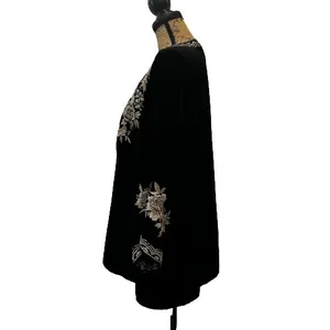 Johnny Was Olenna Velvet Flutter Top 3/4 Sleeve thumbnail 4