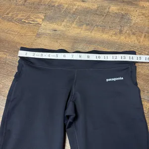 Patagonia Velocity Running Tights Pants Womens Medium Black Leggings thumbnail 2