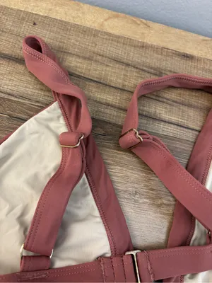 Joyfolie Classic Triangle Bikini Set Mauve Rose Minimalist Swimwear thumbnail 5