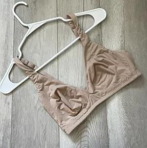 CUUP Plunge Bra micromodal wireless womens Beige (small F-G cup) comfy casual thumbnail 1