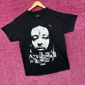 21 Savage American Dream Black T-Shirt XL thumbnail 3