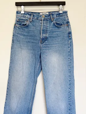 REFORMATION Cynthia High Rise Straight Jean Colorado Wash thumbnail 6