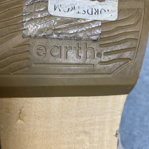 Earth Camo Leather Wood Clogs Women 11 Gray Studded Slingback Comfort Shoes EUC‎ thumbnail 11