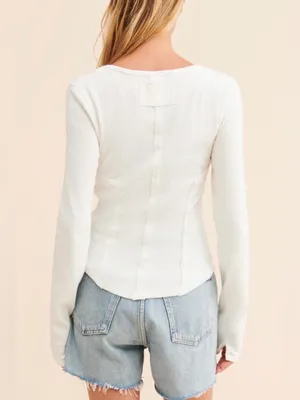 ✨Free People Mareea Henley Ivory XS✨ thumbnail 3