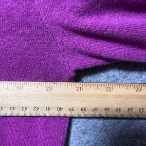 Lands End Magenta Pink Polo 3/4 Sleeve‎ Collared Knit Sweater Top Size M thumbnail 4