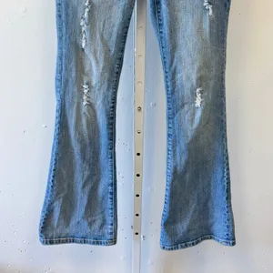 Vintage Y2K Vigoss The Miami Flare Jeans Light Wash Distressed Low Rise Size 5 S thumbnail 4