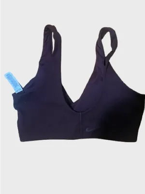 Nike Black V-Neck Wireless Bralette thumbnail 3