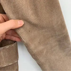 VTG OUTBROOK Suede Leather Jacket Tan L Size L thumbnail 5