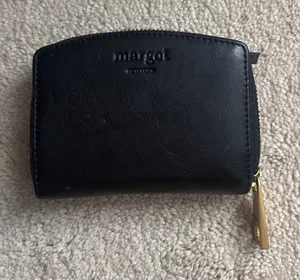 Margot Leather Wallet Black thumbnail 1