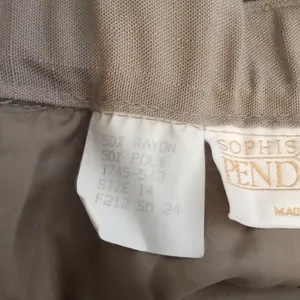 Pendleton Sophisticates Vintage Lined Button High Rise Office Womens  Pants 14 thumbnail 7