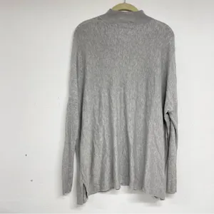 Romeo & Juliet Couture Grey Mock Neck Tunic Sweater Womens S Pockets Oversized thumbnail 10
